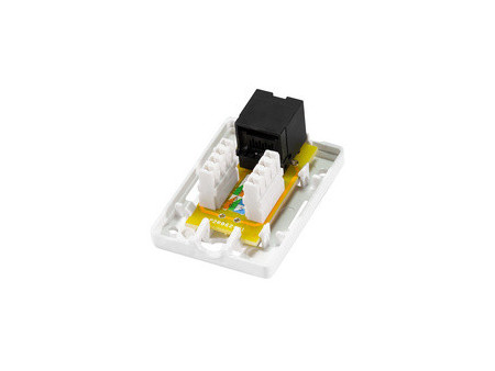 LogiLink Prise RJ45 cat. 6A avec boîtier en saillie, 1x RJ45