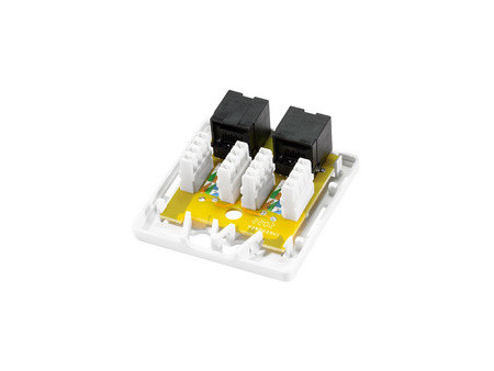 LogiLink Prise RJ45 cat. 6A avec boîtier en saillie, 1x RJ45