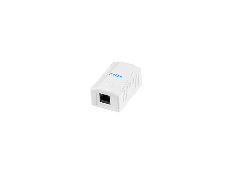LogiLink Prise RJ45 cat. 6A avec boîtier en saillie, 2x RJ45