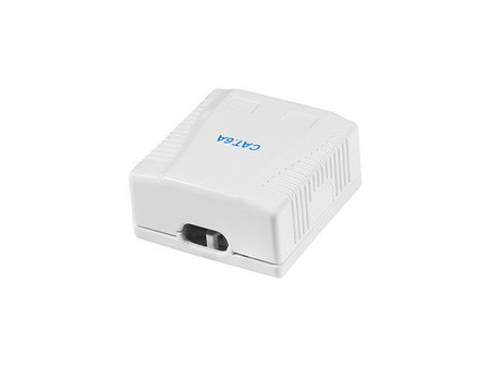 LogiLink Prise RJ45 cat. 6A avec boîtier en saillie, 2x RJ45