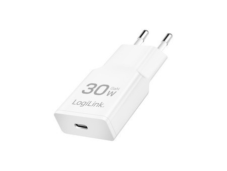 LogiLink Chargeur secteur USB, USB-C (PD), 30 W, blanc