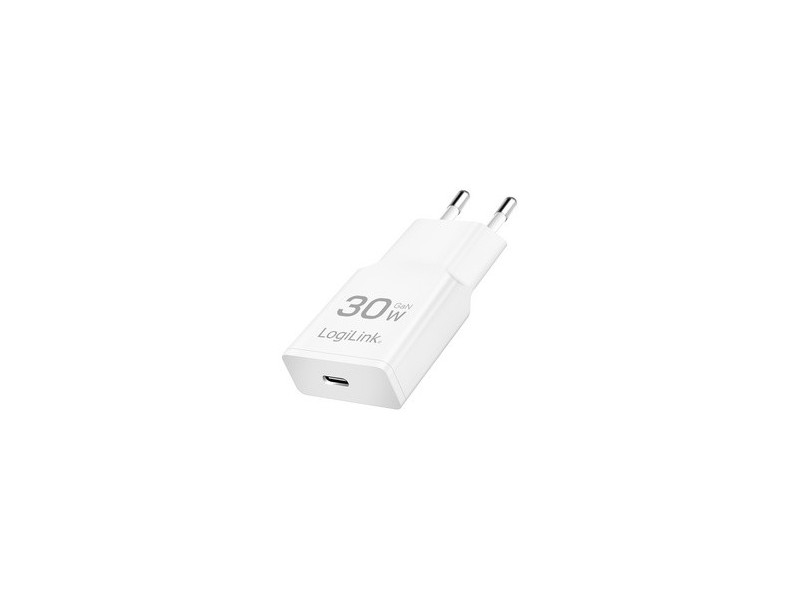 LogiLink Chargeur secteur USB, USB-C (PD), 30 W, blanc