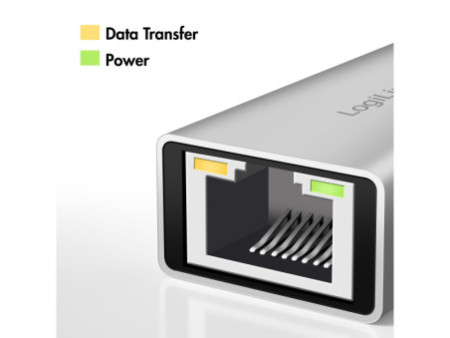 LogiLink Adaptateur réseau Ethernet USB vers RJ45, gris
