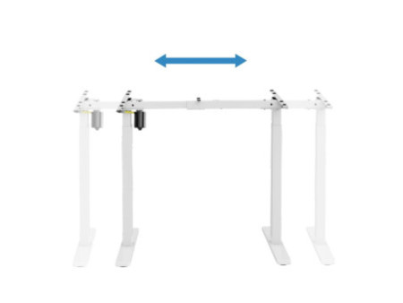 LogiLink Piètement de bureau, électrique, blanc
