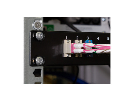 LogiLink Panneau de brassage fibres optiques 19', noir