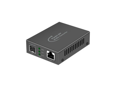 LogiLink Convertisseur média Gigabit, RJ45/SFP, noir