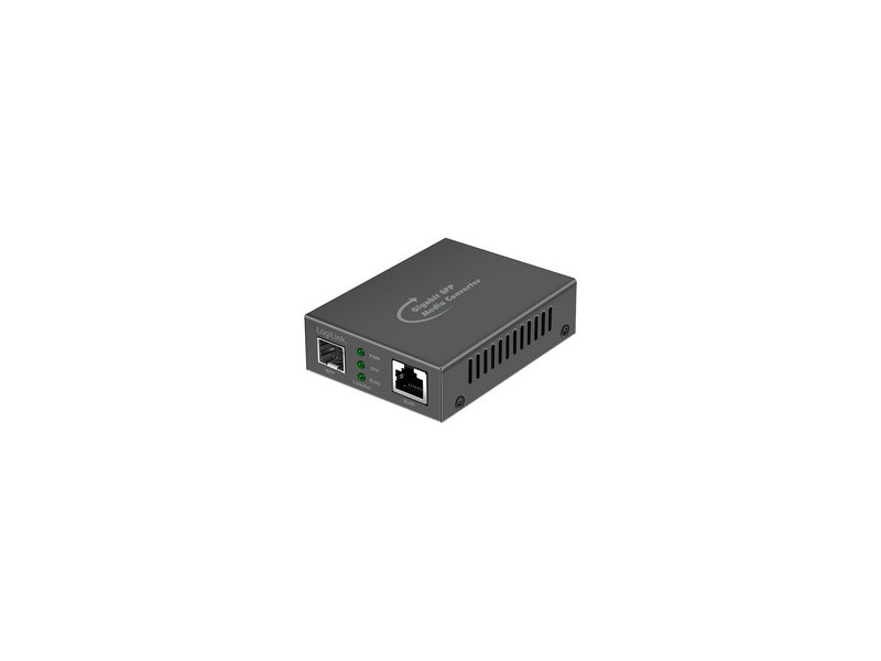 LogiLink Convertisseur média Gigabit, RJ45/SFP, noir