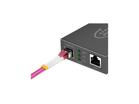 LogiLink Convertisseur média 2,5 Gigabit, RJ45/SFP, noir