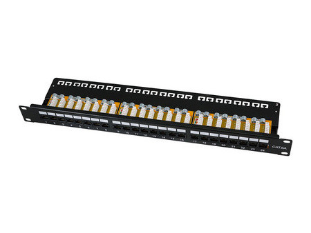 LogiLink Panneau de brassage Keystone 19' cat.6A, non blindé