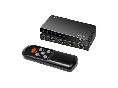 LogiLink Commutateur HDMI 4K/60Hz, 3 ports, noir