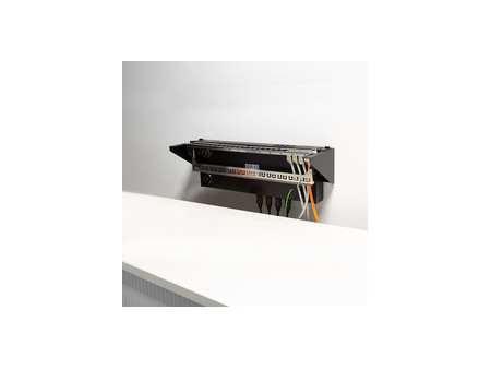 LogiLink Rack 19' pour montage sous table/mural, 1 U, noir