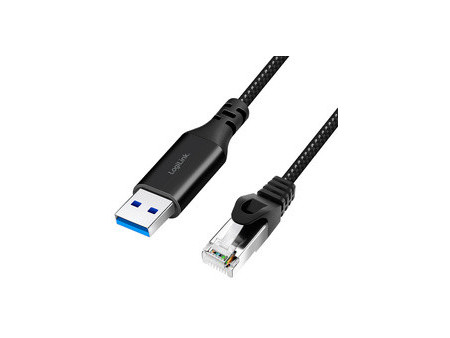 LogiLink Câble Ethernet USB 3.0, USB-A - RJ45, 3 m