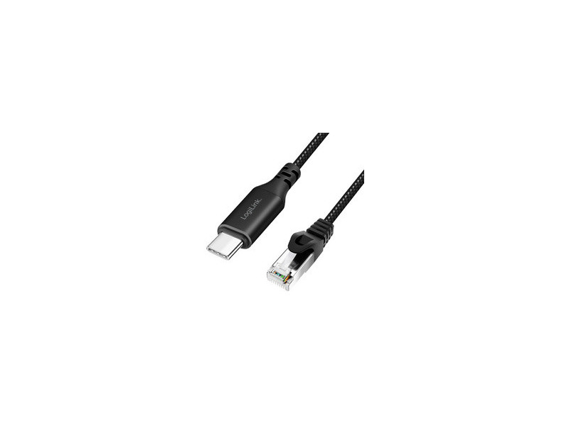 LogiLink Câble Ethernet USB 3.2, USB-C - RJ45, 3 m