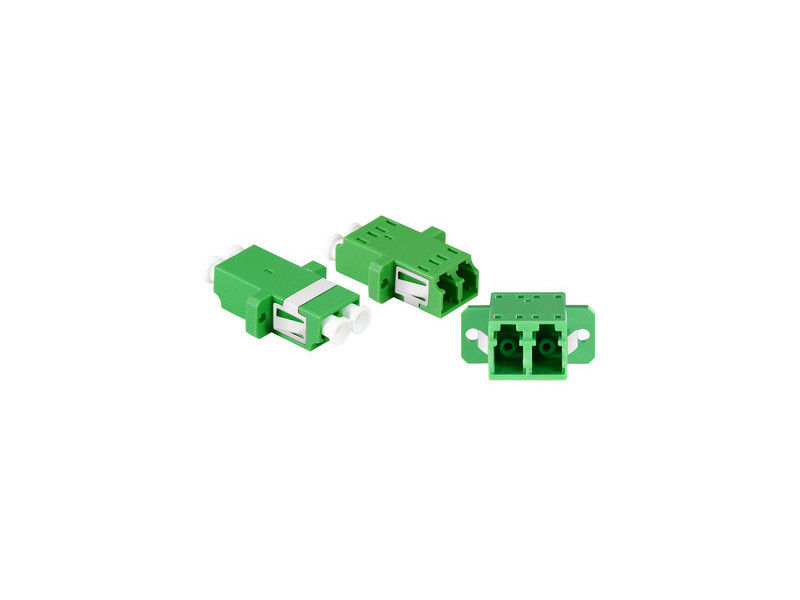 LogiLink Set de coupleurs fibre optique, avec bride, vert