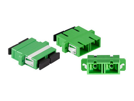LogiLink Set de coupleurs fibre optique, avec bride, vert