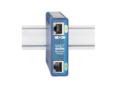 W&T Microwall Bridge, IP20, boîtier en plastique, bleu
