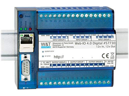 W&T Web-IO 4.0 numérique, 12x entrées, 12x sorties