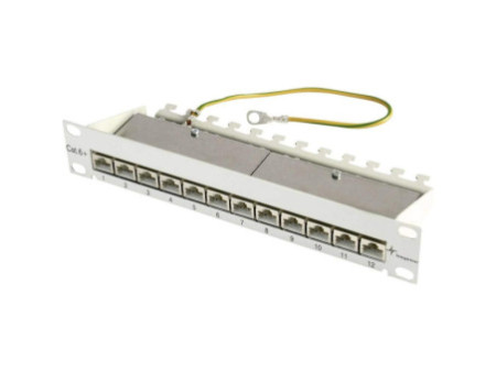 Telegärtner Panneau de brassage 10', Cat.6(prof) 1U, 12 RJ45