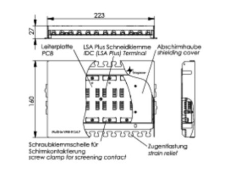 Telegärtner module de connexion comme boîtier mural,
