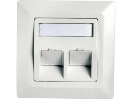 Telegärtner boîtier d'encastrement AMJ 80 x 80 mm, blanc