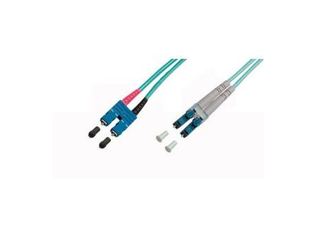 Telegärtner Câble à fibres optiques, LC-Duplex mâle - SC-