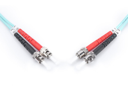 DIGITUS Câble patch à fibres optiques, 2xST - 2xST,OM3, 1m