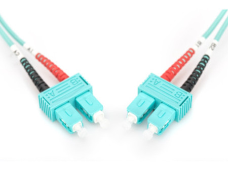DIGITUS Câble à fibre optique, SC-Duplex - SC-Duplex, OM3,3m