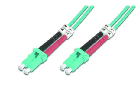 DIGITUS Câble patch fibre optiq., 2x LC - 2x LC, OM3, 1,0 m