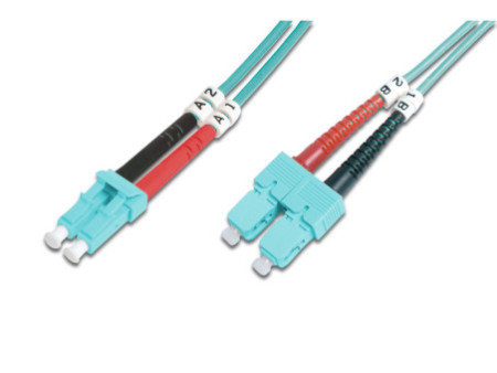 DIGITUS Câble Patch à fibres optiques, 2x LC - SC-Duplex