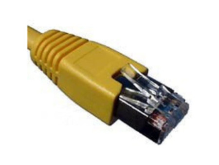 Telegärtner Câble patch, Cat.6A (profond), S/FTP,0,5 m jaune