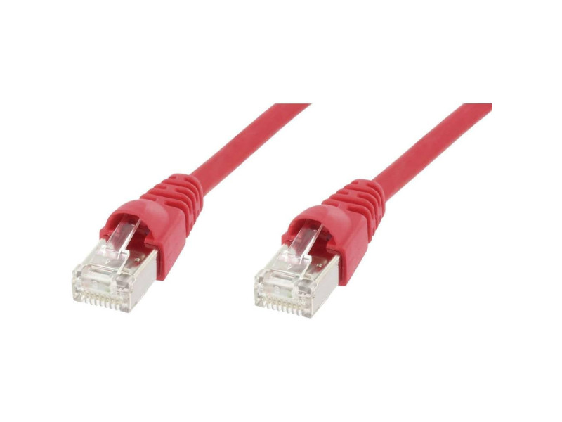 Telegärtner Câble patch, Cat.6A, S/FTP (profond), 1 m, rouge
