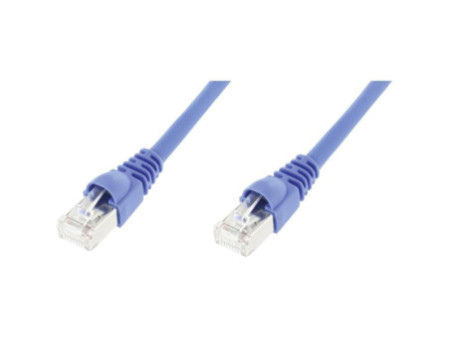 Telegärtner Câble patch, Cat.6A (profond), S/FTP, 1 m, bleu
