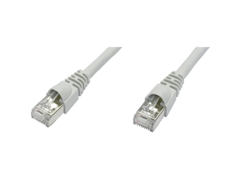 Telegärtner Câble patch, Cat.6A (profond), S/FTP, 10 m, gris