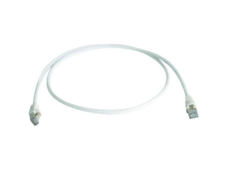 Telegärtner Câble patch, Cat.6A, S/FTP (profond),1,0 m,blanc
