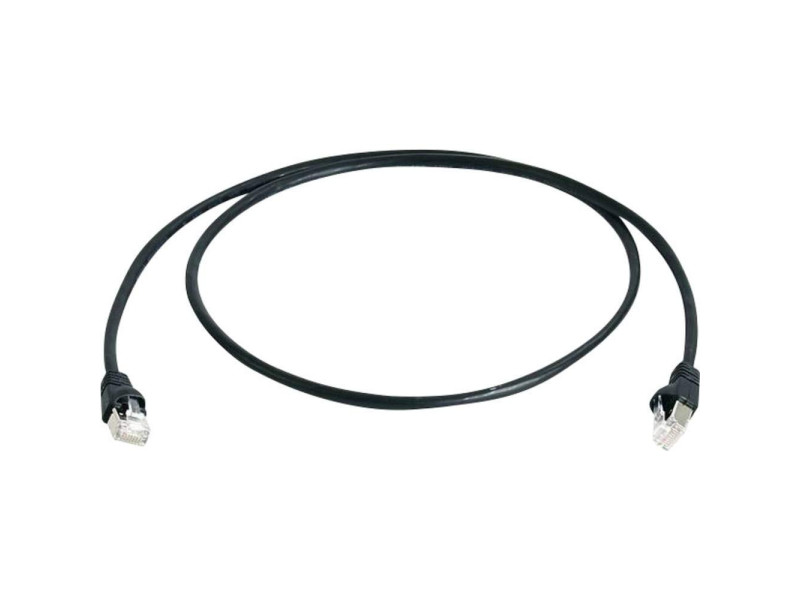 Telegärtner Câble patch, Cat.6A (profond),S/FTP, 0,25 m,noir