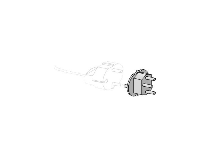 apranet adaptateur de voyage Suisse, plastique, noir