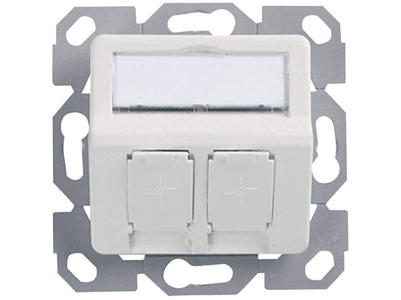 Telegärtner AMJ Boîtier encastrable, 50 x 50 mm, 2 ports