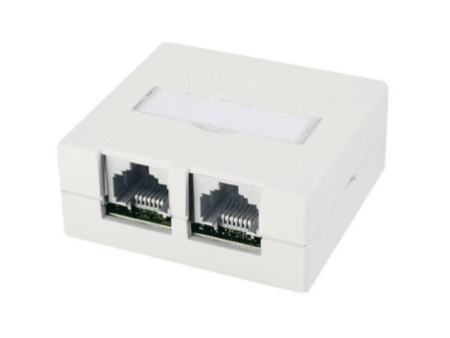 Telegärtner Boîte de raccordement VAD Cat.6 Ea, 2 x RJ45,