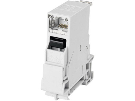 Telegärtner Connecteur pour rail STX, + module B RJ45