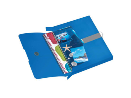 herlitz Boîte de classement easy orga to go, A4, bleu opaque