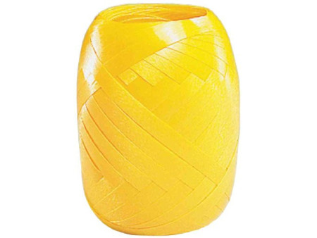 SUSY CARD Bolduc en pelote, lisse, 5 mm x 20 m, jaune