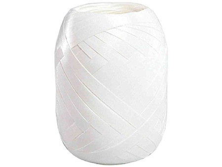 SUSY CARD Bolduc en pelote, lisse, 5 mm x 20 m, blanc