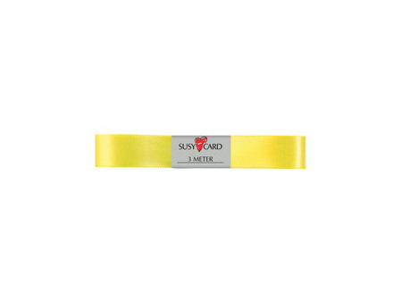 SUSY CARD Ruban cadeau 'double satin', 15 mm x 3 m, bleu