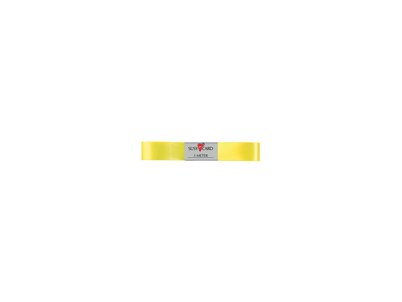 SUSY CARD Ruban cadeau 'double satin', 15 mm x 3 m, bleu