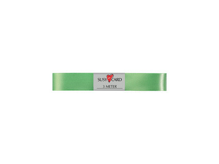 SUSY CARD Ruban cadeau 'double satin', 15 mm x 3 m, rouge