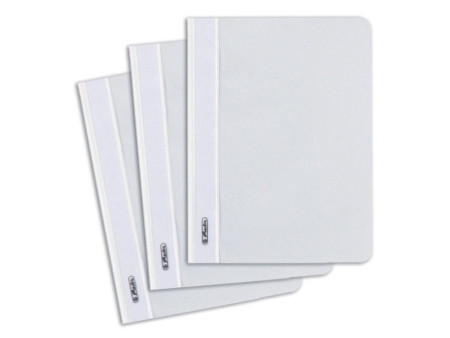 herlitz Chemise à lamelle, A5, en film PP, blanc