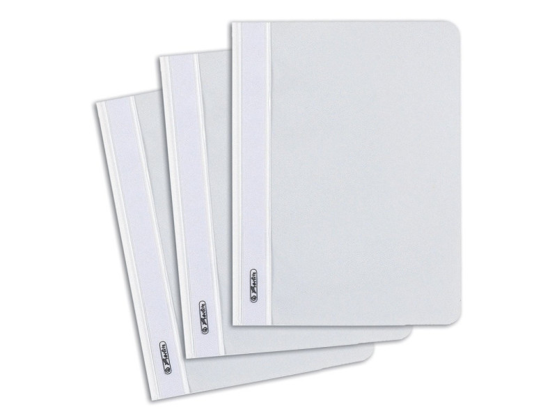 herlitz Chemise à lamelle, A5, en film PP, blanc