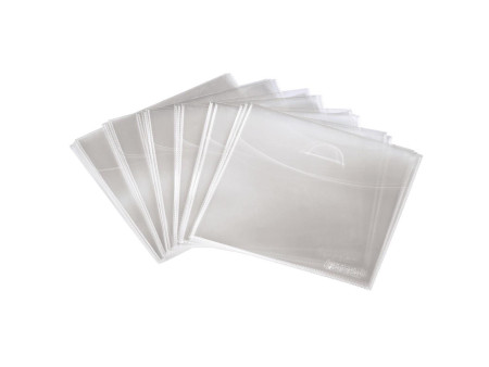 hama Pochette pour CD/DVD, PP, ouvert en haut, transparent