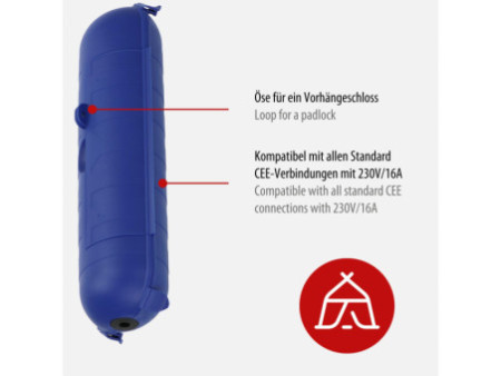 brennenstuhl Boîtier de sécurité Safe-Box CEE 230V, bleu