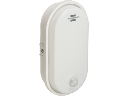 brennenstuhl Lampe LED ovale à détecteur de mouvement, blanc
